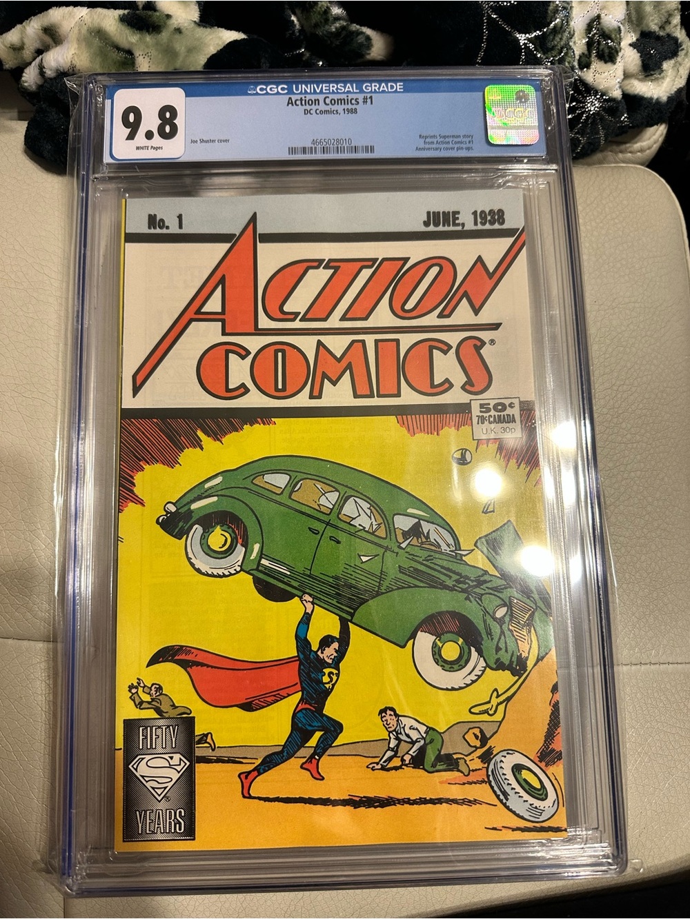 DC Comics Action Comics No.1 Poster Print - Yellow & Green